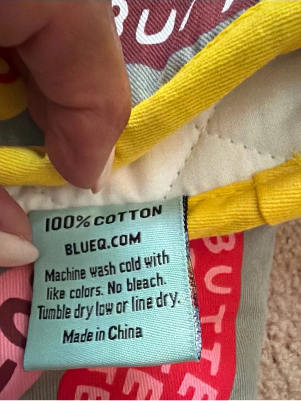 Blue Q Butter Butter Butter Oven Mitt WW125 NWT 100% Cotton Funny Kitchen Gift